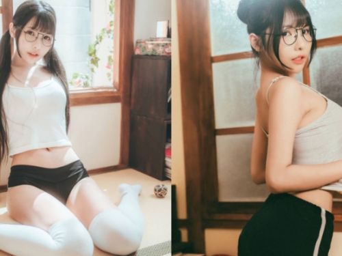 「羞澀眼鏡妹」M坐榻榻米，「蜜汁大腿」狂搔網友理智線
