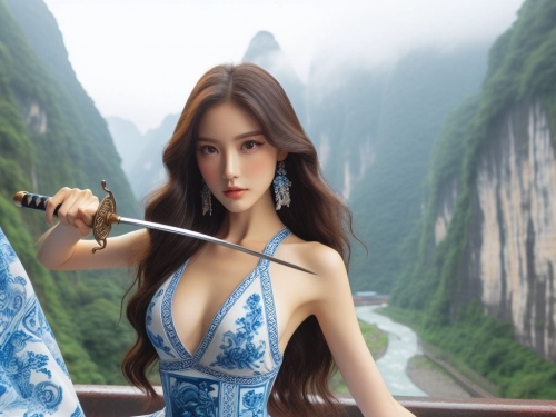 青花派．碰瓷流．武當山．練劍