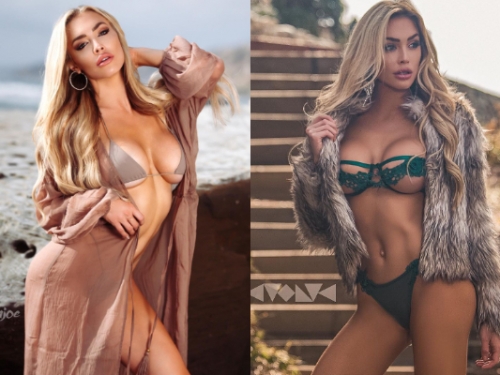 辣度破表！性感妹無罩秀南半球風光　衣服底下焦糖乳渾圓飽滿極誘人