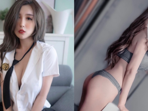 性感學姊「蔡瑛紋」寬衣解帶「嫩乳號召」，今晚開放一對一輔導課程！