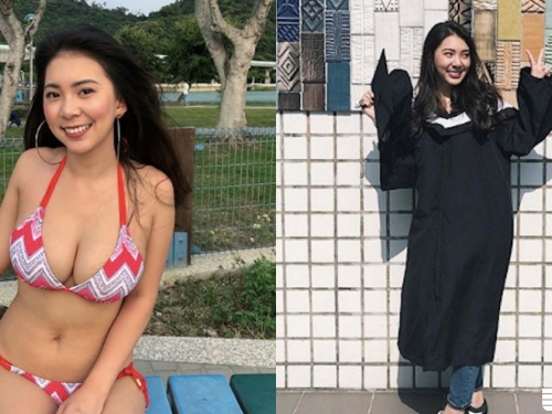 學姊這樣太兇！淡江「法文系學姊」比基尼不得了，「航母級長輩」玩水自帶超強浮力球！