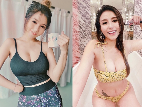 巨乳暴露女神「許穎」貴妃出浴濕身誘惑　蓮蓬頭「水柱沖奶球」畫面超邪惡
