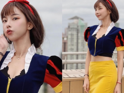 「真人白雪公主」衣服版型超邪惡，「緊致細腰頂美乳」再顯完美臀腿線