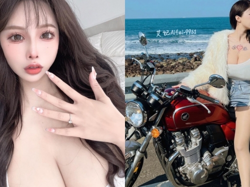北海岸公路出現「超狂巨乳正妹」！艾妃爆乳上路，「車頭燈」亮度逼人！