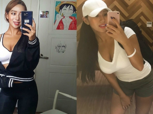 健身正妹身材火辣「美規翹臀」乍現，背心深V「深遂乳溝」側看乳峰超立體！