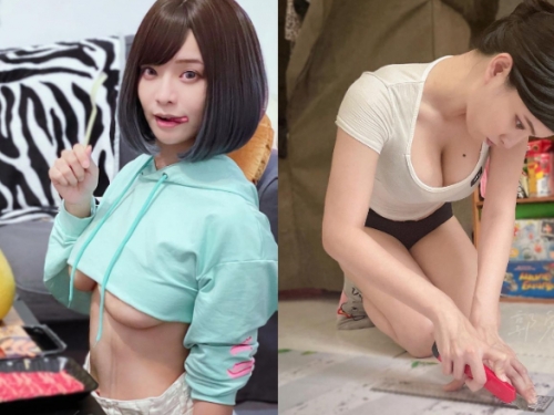 烤肉也要性感！「郭鬼鬼Angela」秀胸前兩顆大白雪餅慶中秋