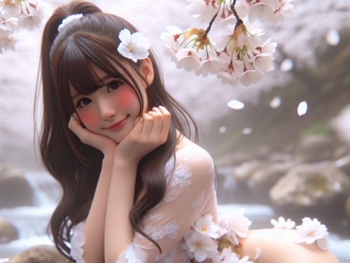 Aesthetic Series (1) Wild Creek Cherry Blossoms