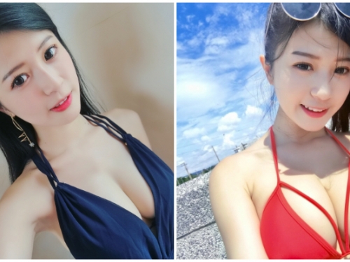 好胸！甜美「爆乳正妹」白皙渾圓美乳就快掉出來，身材這麼好太犯規啦！
