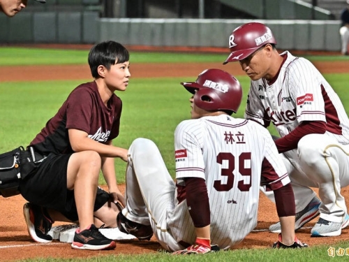 中職》受傷程度比教練想像中嚴重一點 林立腳傷下二軍