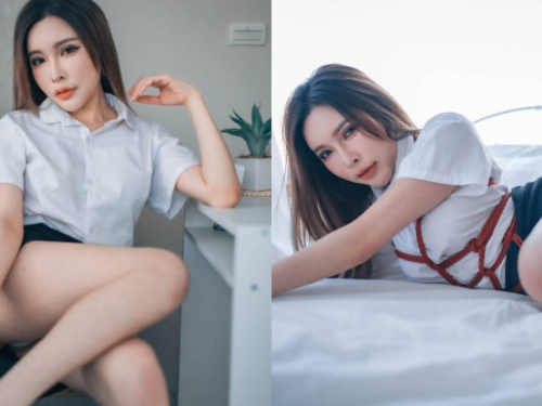 高冷OL「姍姍」下班最愛玩繩縛，「銷魂美體」渴望被調教！