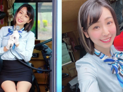 超甜美車掌小姐「希希CC」準備發車廣播：老司機還不上車？