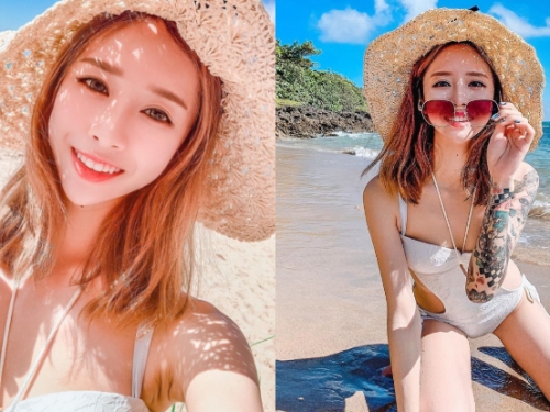 夏日限定！「張筱密Mimi」白嫩美體曝曬艷陽下，火辣曲線狂請司機雙眼吃冰！