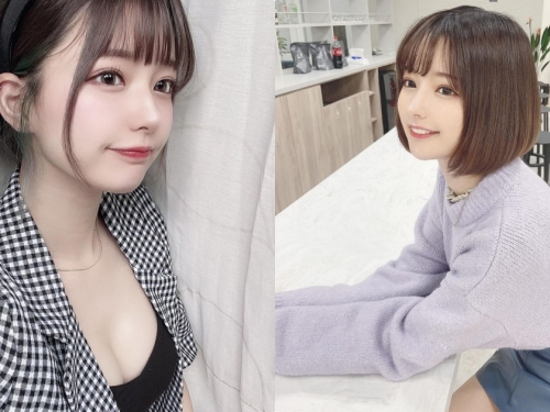 可愛櫻花妹「胸前有大反差」，「白嫩的事業線」好誘人喔！