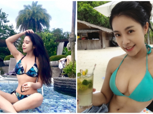 度假不能沒有比基尼！「氣質正妹」南島度假展露渾圓美乳，原來海邊奶香這麼濃！