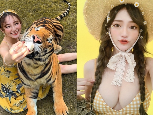 巨乳馴獸師「Donna 奶妹」豐沛乳量突破物種限界　連百獸之王都被「貼乳挑逗」到超溫馴