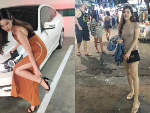 停車場有「逆天長腿正妹」出沒！抬起頭來甜妹笑容讓人秒戀愛！