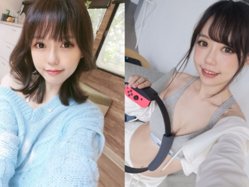 清純鄰家系正妹自曝運動全靠健身環　「露乳溝秀纖腰」好身材藏不住！