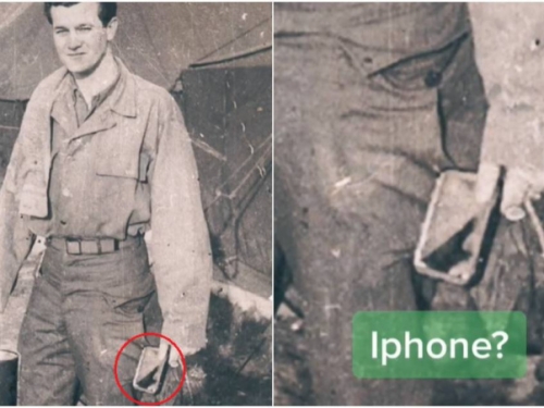 又見時空旅人？二戰士兵照片「手拿iPhone」 吸萬人朝聖
