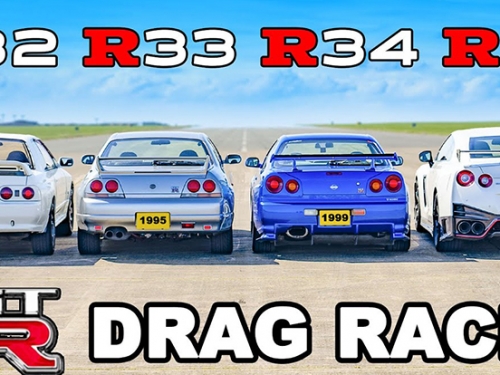 [影]東瀛戰神 GT-R 四代同堂尬零四！從R32、R33、R34到R35......你的最愛是？