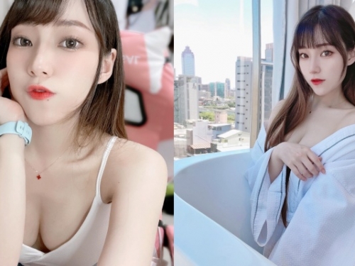 JKF 女郎「心兒」浴袍福利來了！小露香肩、事業線為百大票選催票