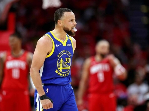 NBA季後賽》柯瑞、巴特勒合轟56分 勇士擊落火箭開紅盤