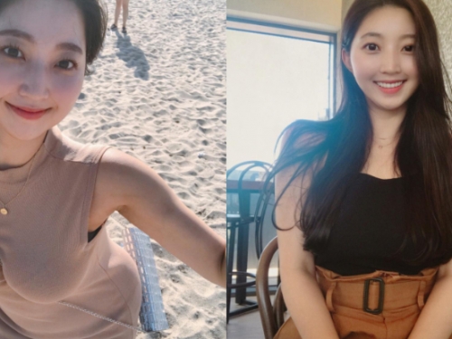 性感姊姊一彎腰因為地心引力「奶形畢露」！連衣服也擋不住的猖狂乳量！