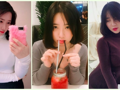 超害羞！「白皙美胸正妹」低胸視角太誘人！滿滿的「深夜福利」讓人好興奮...
