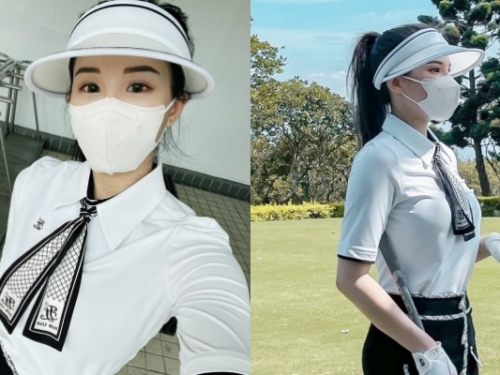 「高爾夫球正妹」是她！台灣「彩券女神」甜美臉蛋下擁飽滿身材