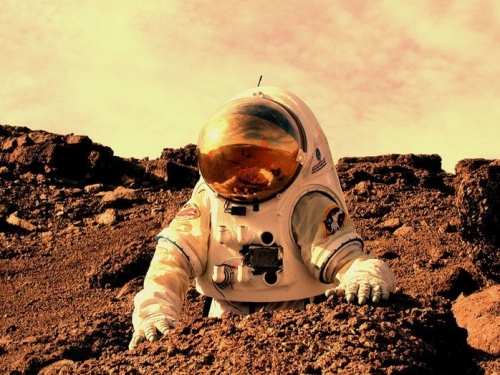 美國火星出任務 在外太空發射火箭