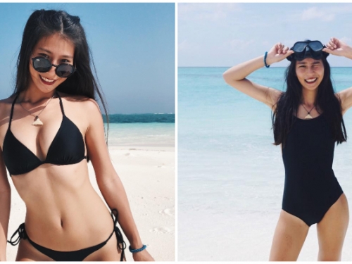 性感身材加上最美微笑！「台藝大美人魚」熱愛潛水，大海中的完美焦點！