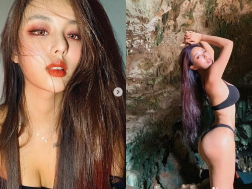 超正辣模정유나「渾圓翹臀」曝光，曲線前凸後翹太逼人使壞！