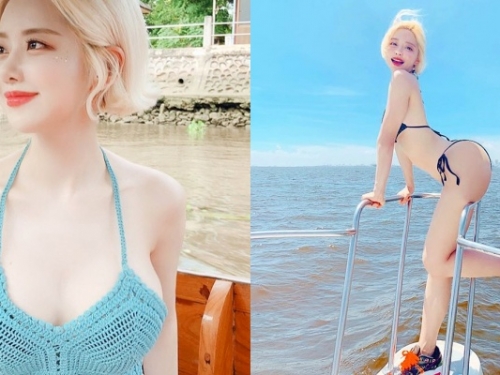 老司機們上船囉！DJ SODA 海上大解放...脫到剩比基尼「抖胸、曬蜜桃尻」讓人暈船了...