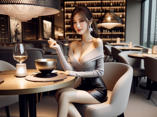 妹子放假享受一下吃美食