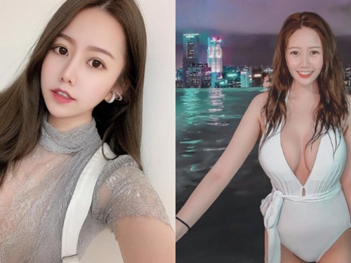 看三眼就讓你戀愛！「夏筠婷」兇猛胸球太驚人，透膚薄紗藏不住豐滿曲線！