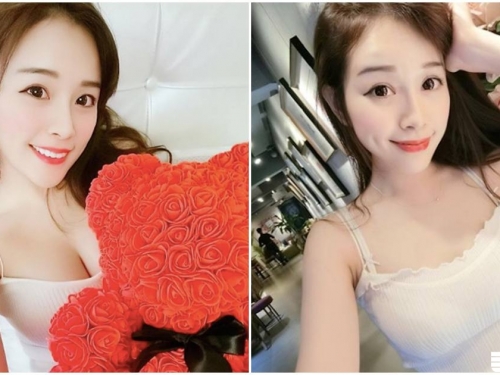 超渾圓上圍！性感正妹「事業線好深長」，自拍美照讓人著迷！