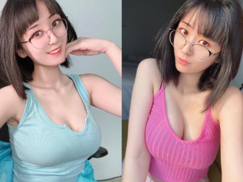 反差撩！可愛虎牙妹甜美笑容下藏殘暴胸器　緊身上衣就快擋不住爆乳外衝