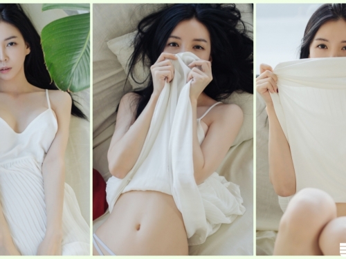 男友視角！超胸「白皙大奶妹」肩帶不小心滑落！極緻誘惑的「豪乳畫面」讓人好興奮…