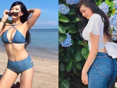 這身材太豐滿～「巨乳」＋「肉臀」的完美組合，超誘人性感身材遊客都看傻了眼～