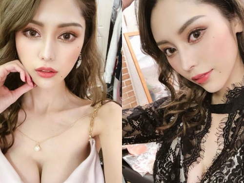日本美豔正妹激似「Anglebaby」，低胸禮服展現「渾圓深溝」！