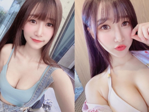 早安晨之美！「小筑Nina」一早就提兩袋鮮奶，強大乳力搭甜笑讓男粉都驚醒！