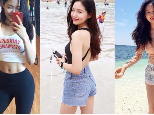 網友等好久！正妹終於脫下運動服，貼身小洋裝誘人曲線「前凸後翹」好性感…