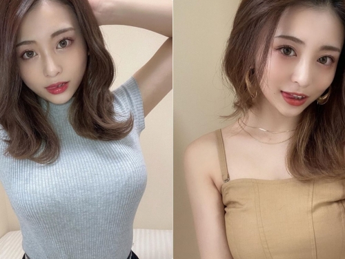 21歲迷人女大生「ももせ」挺出誘人曲線，上衣下的乳量實在太極品！