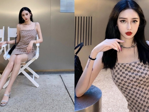 好修長！氣場強大的「美乳小姐姐」，穿緊身裝「性感S曲線」辣翻！