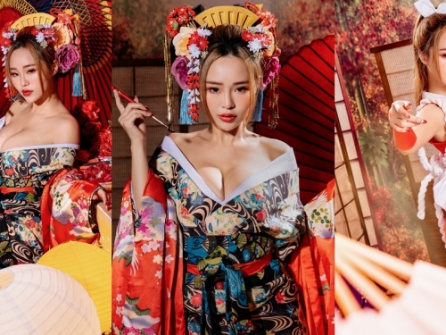 高衩美尻渾圓美乳大絕放不完！　性感美艷辣模「金瑀恩」一招就要讓你再起不能♡