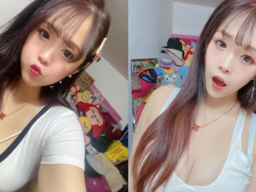 甜美女孩「果凍兒」人如其名胸前也是白嫩Ｑ彈　性感與可愛集於一身