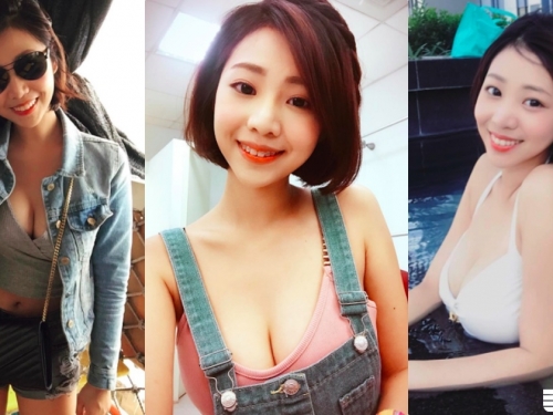 「隱乳系小隻馬」生活照氣質甜美，沒想到「胸前乳浪」火辣辣完全被比基尼出賣了...