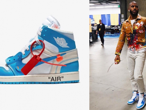 Off-White x Air Jordan 1「北卡藍」即將開賣！今天火箭「CP3」保羅先上腳帥給你看