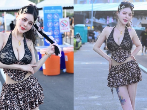 性感小花豹「姬冰嫣」出席S2O，「暴力巨乳」辣翻全場！