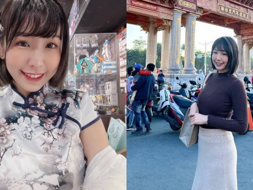鹿耳門聖母廟出現「短髮正妹」！小張鈞甯「希希」甜美拜年好喜氣！