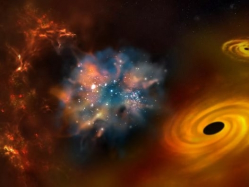 當首批恆星出現於早期宇宙，各個都比太陽大 1 萬倍